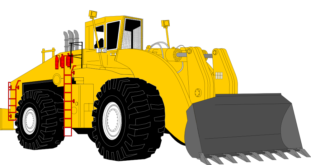 Free Bulldozer Clip Art