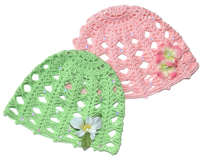 Vintage Rose. Crochet Cap Free Pattern for Kids & Women | My ...