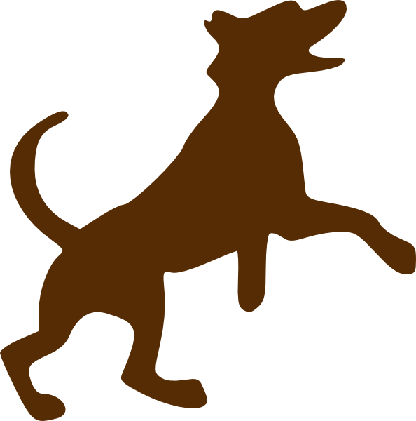 Brown Dog Jumping clip art - vector clip art online, royalty free ...