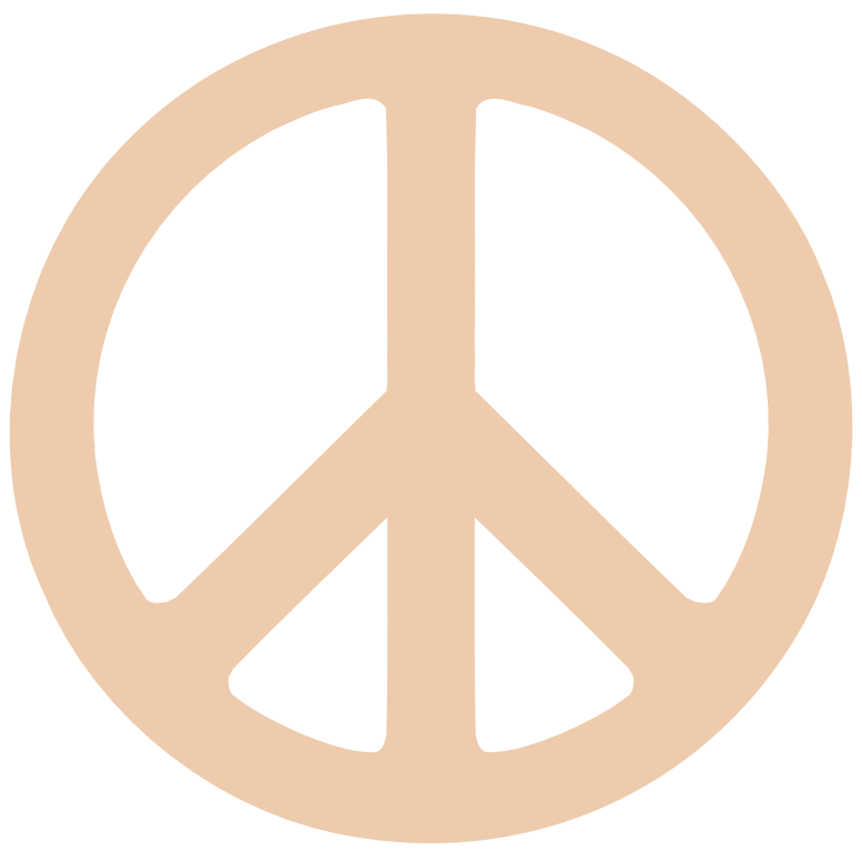 Peach Puff 2 Peace Symbol 1 dweeb peacesymbol.org Peace Symbol ...