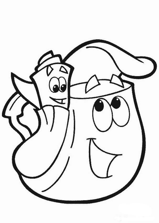 Backpack Coloring Page