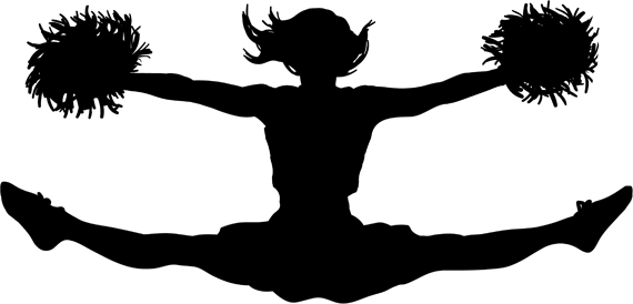 cheerleader silhouette - Google Search | Cheerleading Theme ...