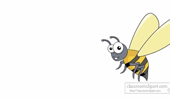Animals Animated Clipart: flying-bee-animation : Classroom Clipart