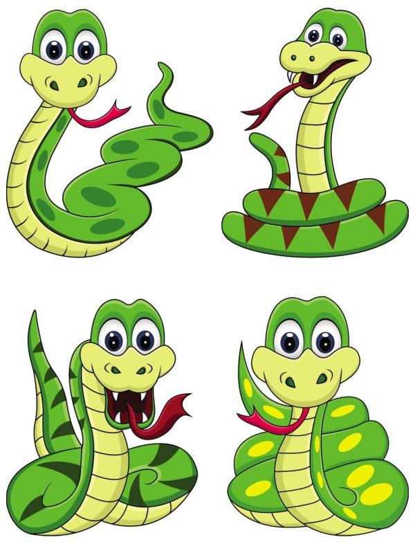 Snake 2013 Christmas design vector graphics 01 - Vector Animal ...
