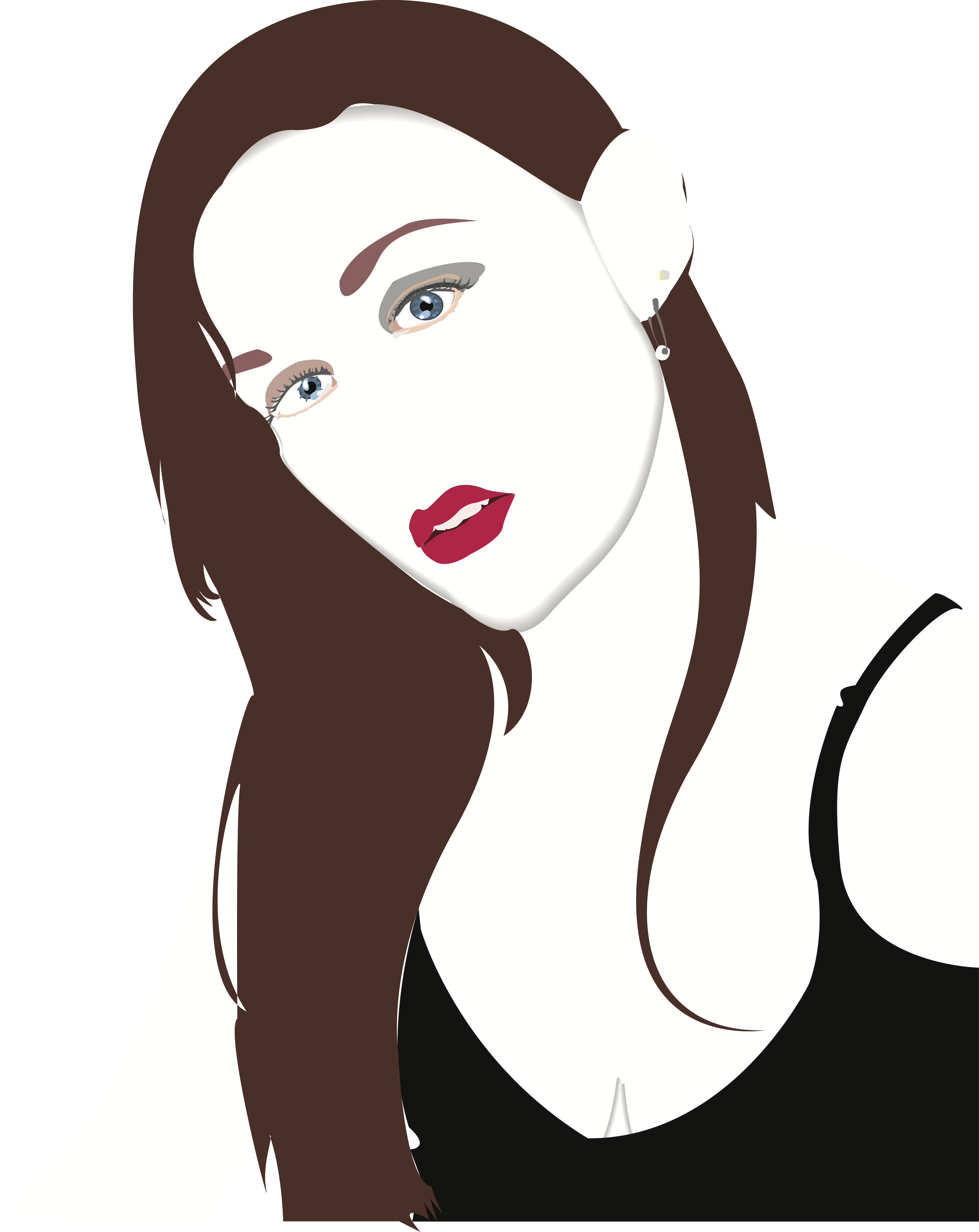 Young Woman Vector Cartoon by AngelaDesignsOnline on DeviantArt
