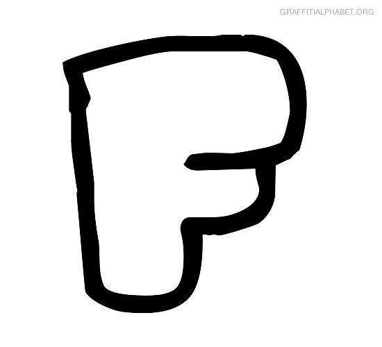 Graffiti Alphabet F Graffiti Letter F Printables | Graffiti ...