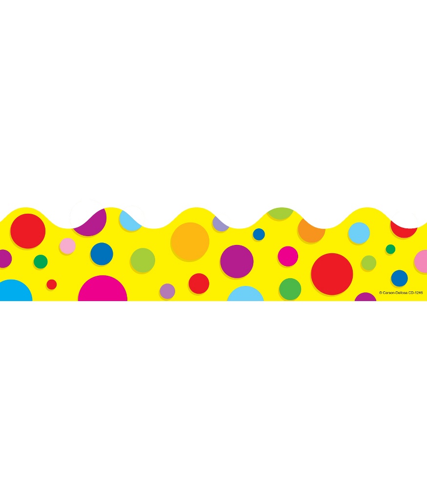 Colorful Dots Scalloped Borders | Carson-Dellosa Publishing