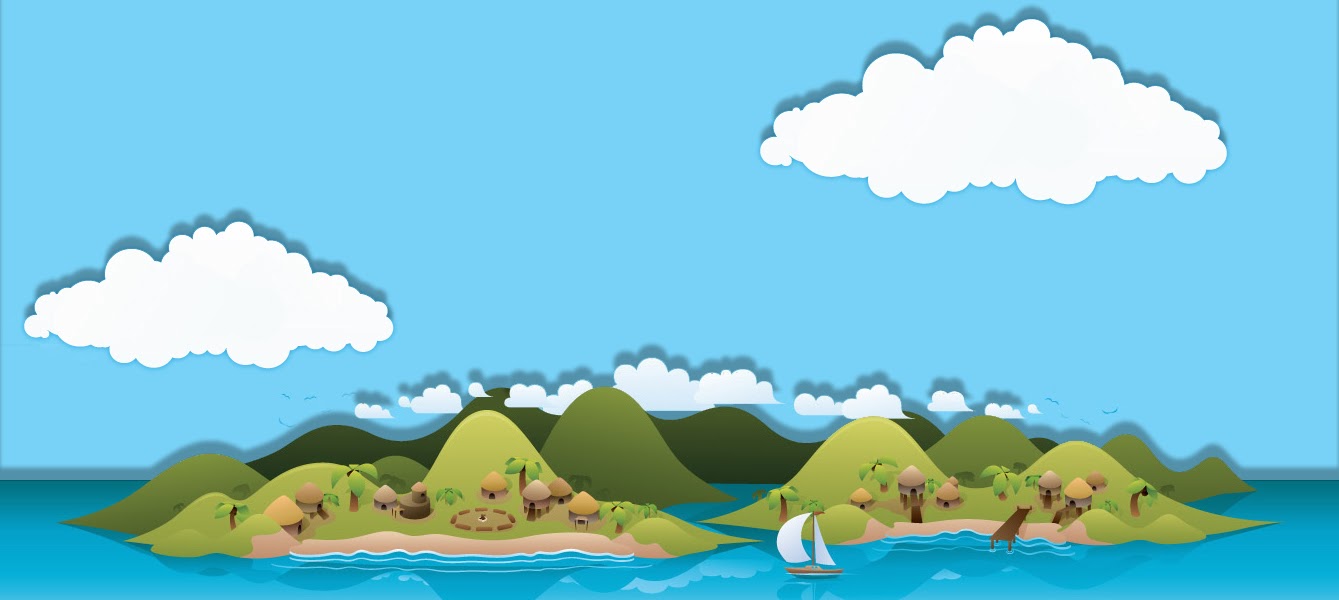 GRAAFIX.BLOGSPOT.COM: Vector Cartoon Island Wallpaper