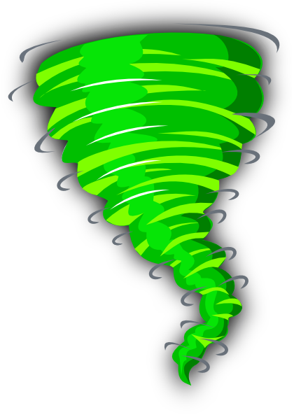 Green Tornado clip art - vector clip art online, royalty free ...