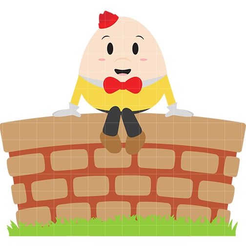Humpty Dumpty Clip Art - Quarter Clipart