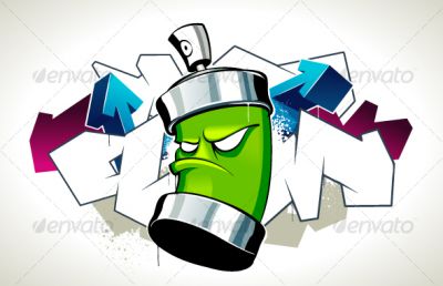 Graffiti Spray Can | Coloring Pages