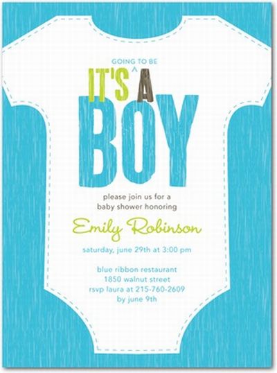 Photo : Boy Baby Shower Invitations Images