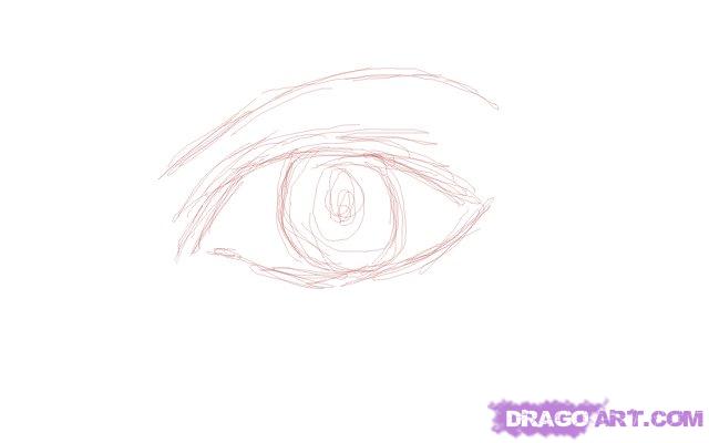 How to Draw an Anime Eye, Step by Step, Eyes, People, FREE Online ...