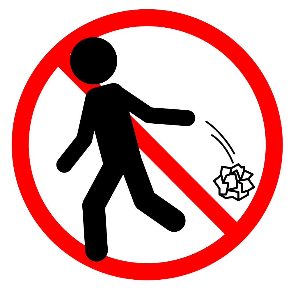 Displaying 19> Images For No Trash Sign Icon - Free Icons