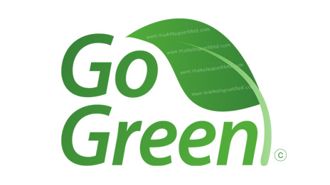 Marketing Certified Go Green Initiatives