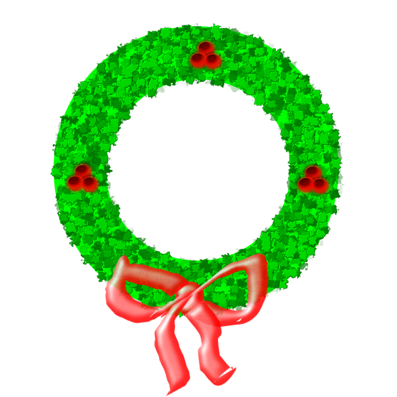 Clipart - Christmas Wreath