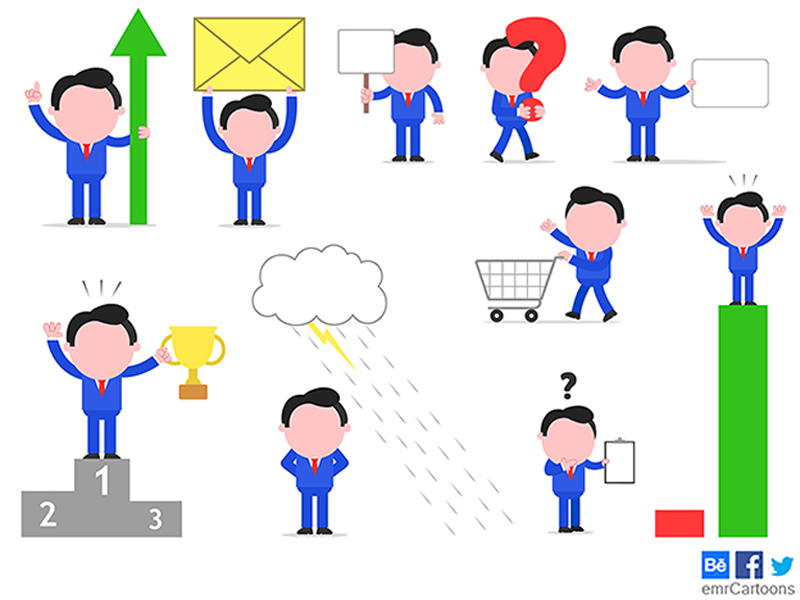 Dribbble - Businessman Characters 1 by Emrah AVCI