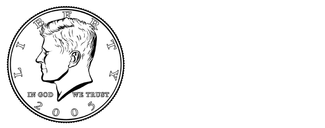 Rows of Half Dollars | ClipArt ETC