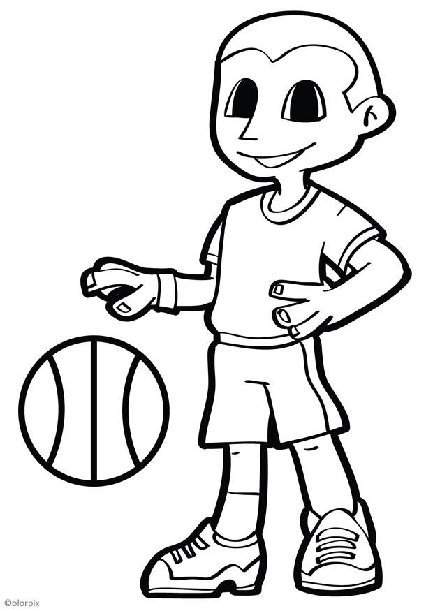 Coloring page basketball - img 26045.