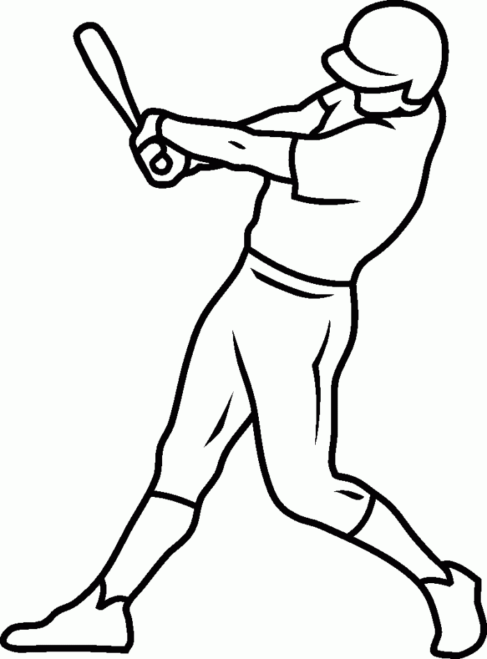 Baseball Coloring Page Kids | 99coloring.com