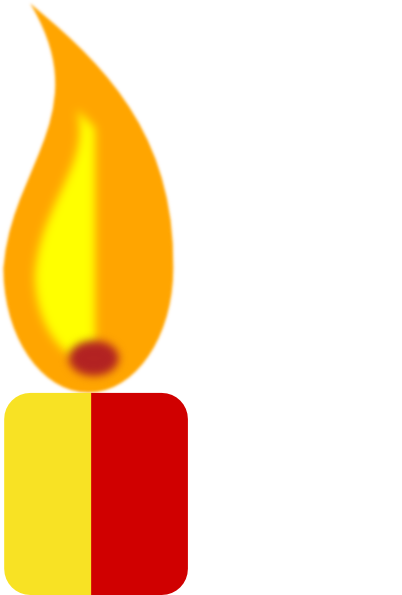 Yellow Candle clip art - vector clip art online, royalty free ...