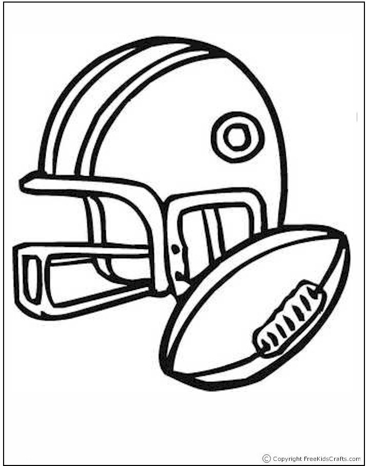 Childprintable Football Helmet Coloring Pages
