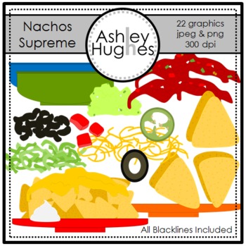 NACHOS SUPREME {GRAPHICS FOR COMMERCIAL USE} - TeachersPayTeachers.com