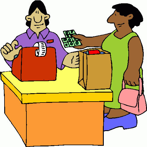 woman_with_food_stamps clipart - woman_with_food_stamps clip art