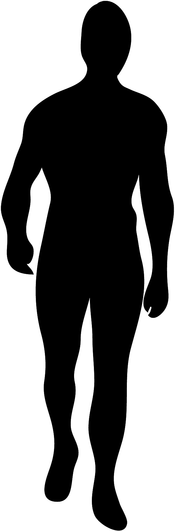 Male Body Silhouette Clip Art Vector Online Royalty Free on ...