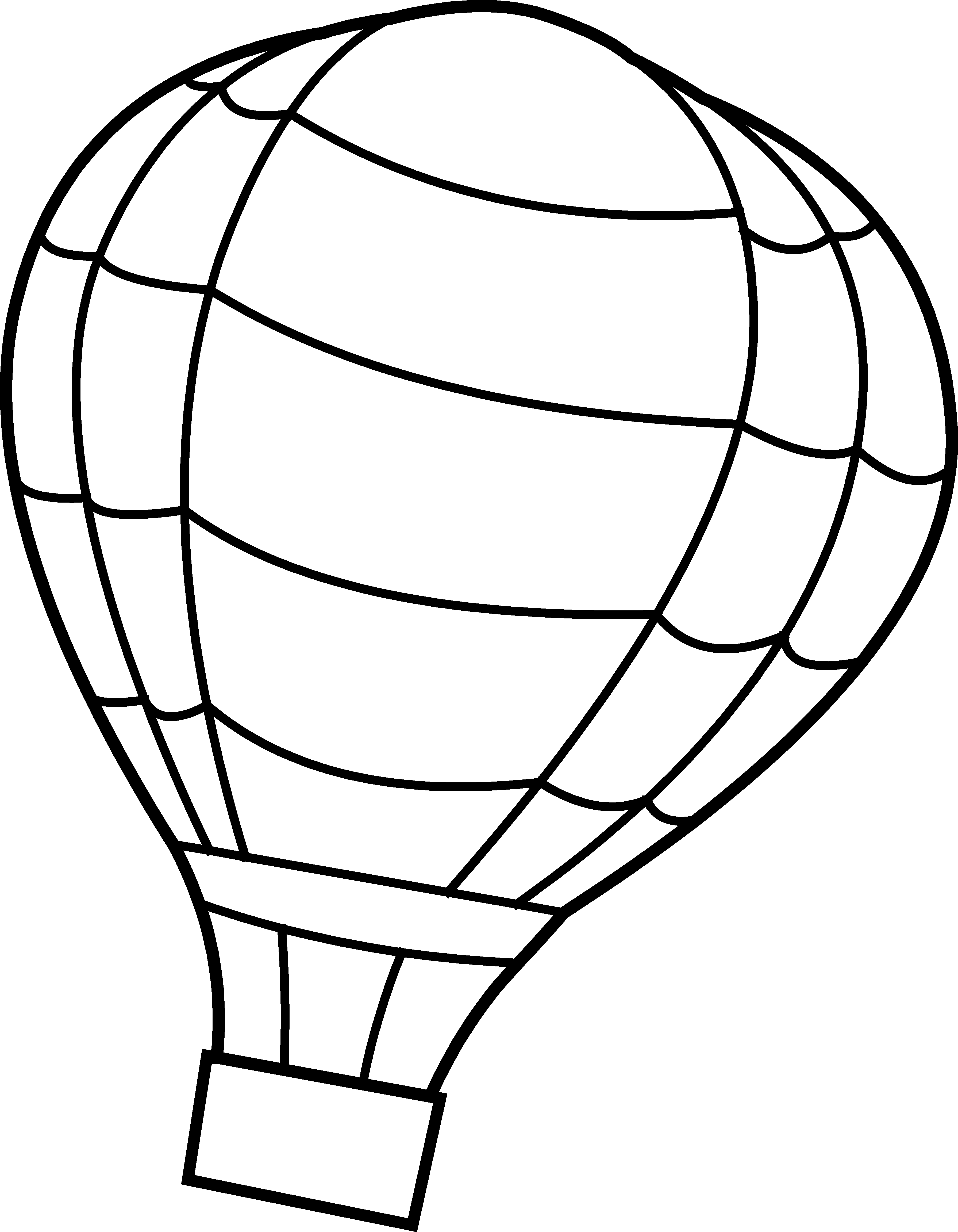 Hot Air Balloon Color Sheet - ClipArt Best