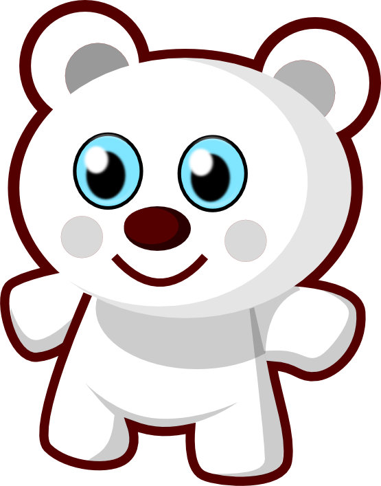 Cute Bear Black White Line Art Scalable Vector Graphics SVG ...