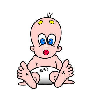 New Born Baby Cartoon - Cliparts.co