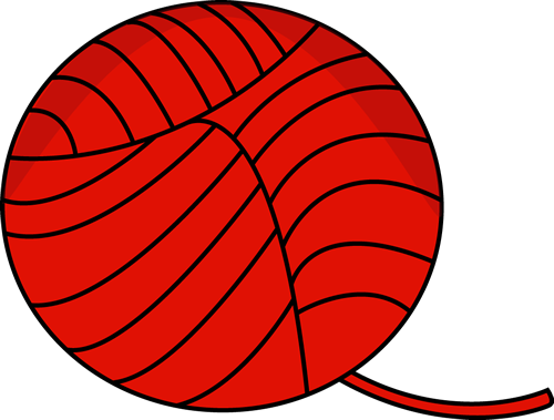 Red Ball of Yarn Clip Art - Red Ball of Yarn Image