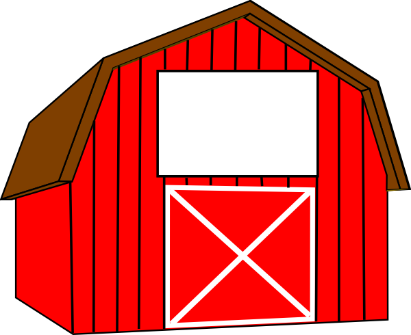 Red White Barn clip art - vector clip art online, royalty free ...