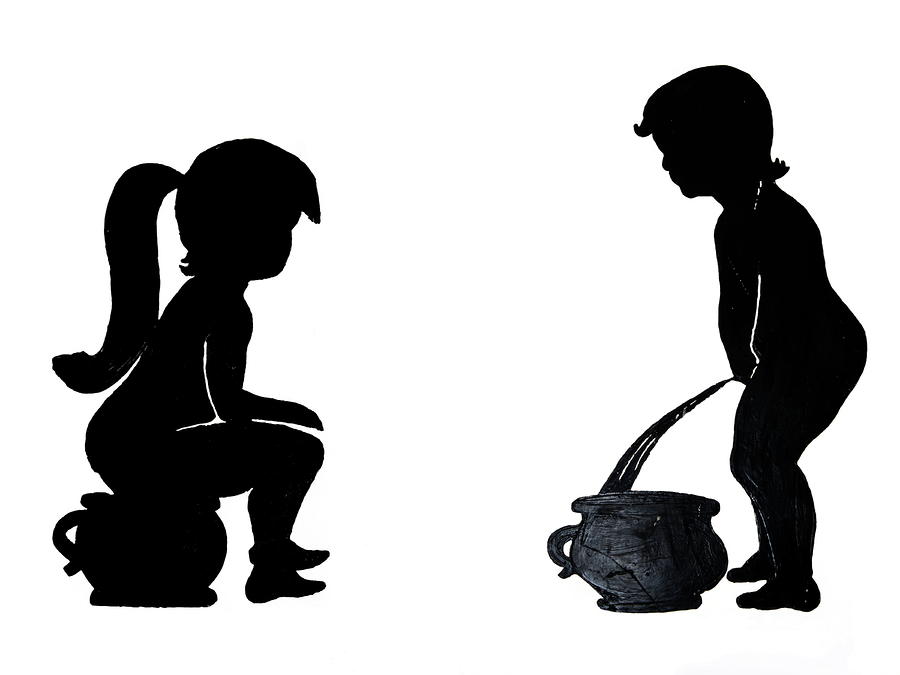 Bathroom Silhouettes by Sally Weigand - Bathroom Silhouettes ...