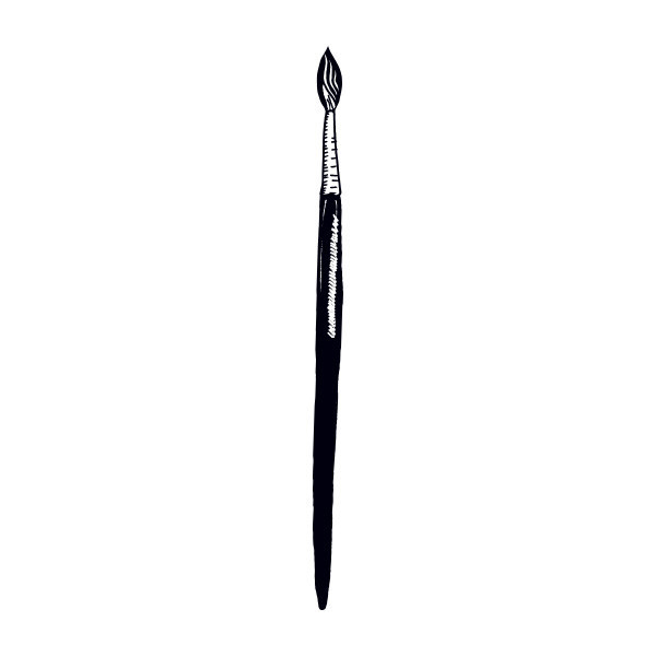 Tattly™ Designy Temporary Tattoos. — Round Paintbrush