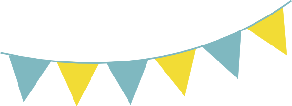 Blue Yellow Bunting Clip Art at Clker.com - vector clip art online ...