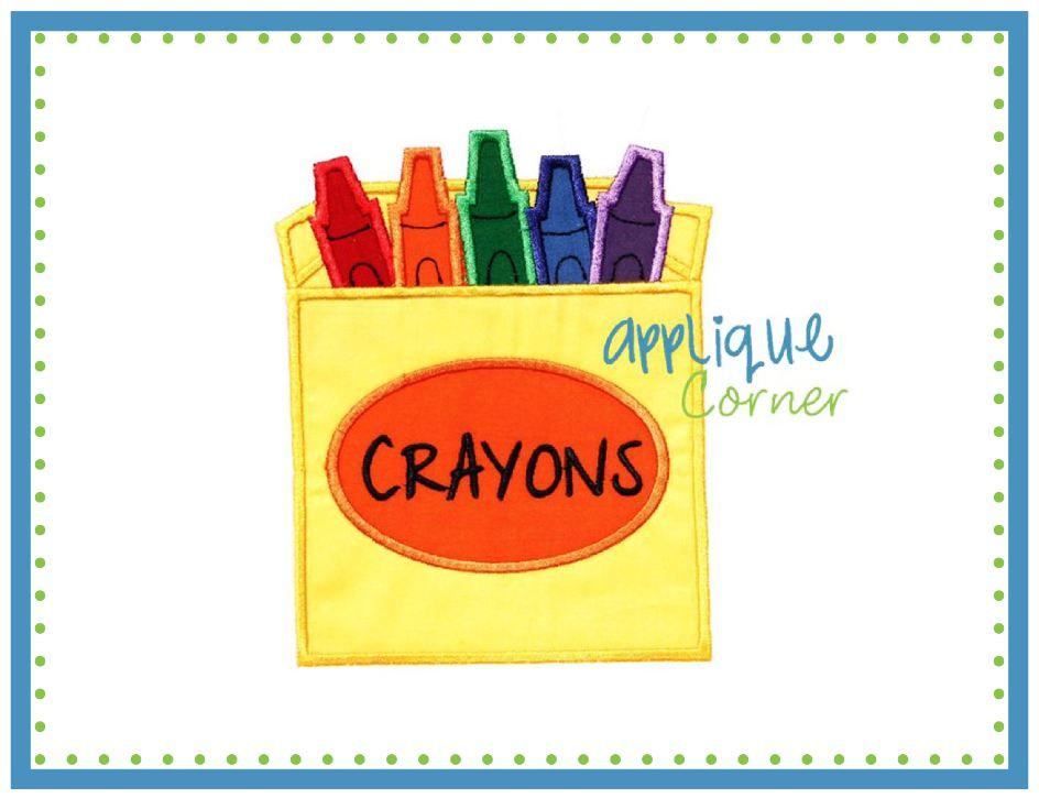 Popular items for crayon box applique on Etsy