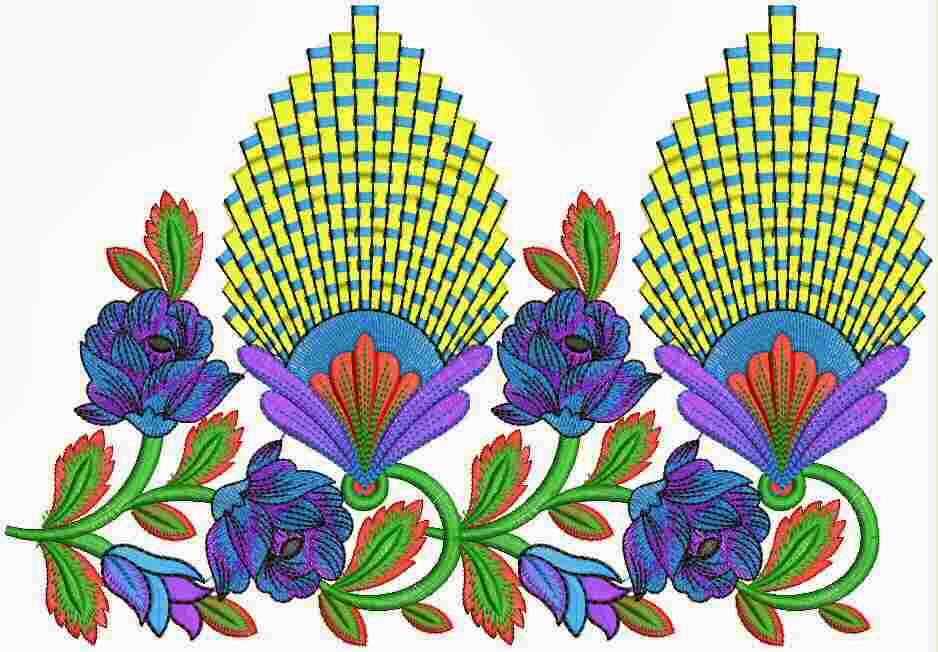 Traditional Fusion Of Embroidery Lace Designs - Emb