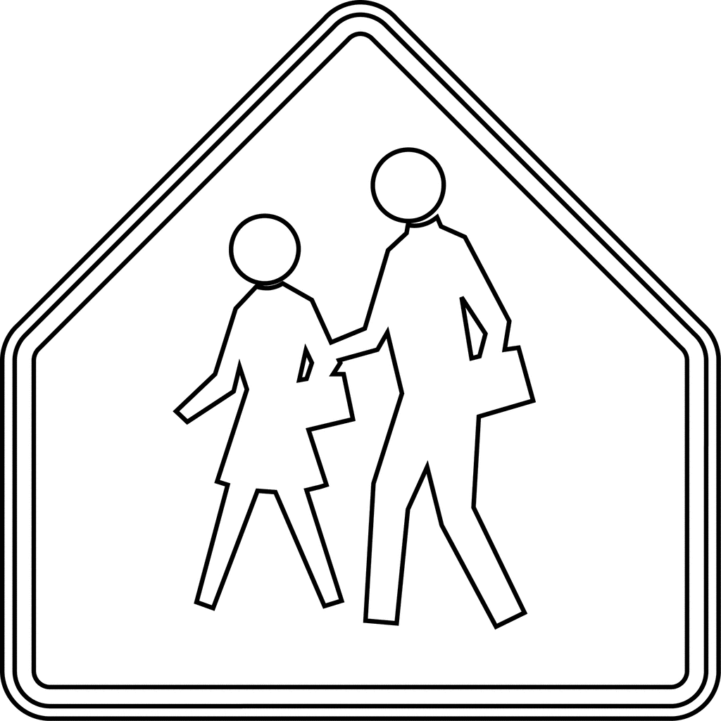 School Advance Warning, Outline | ClipArt ETC