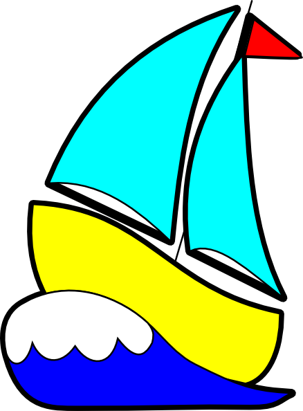 Cartoon Sailboat Free Clipart - Free Clip Art Images