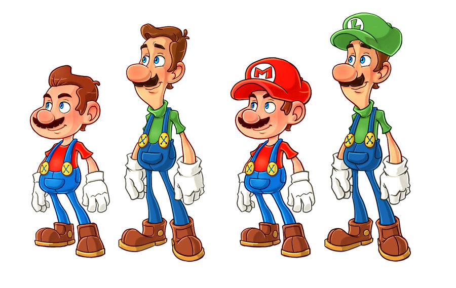 The Mario Brothers by LuigiL on DeviantArt