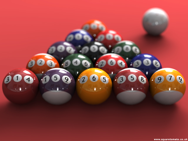 POV-Ray: Newsgroups: Povray.binaries.images: The Pi Pool Balls ...