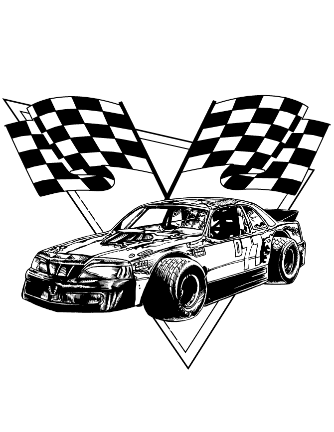 racing flag Colouring Pages (page 2)