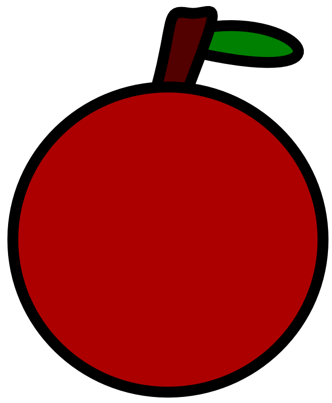 Clipart - Very simple apple