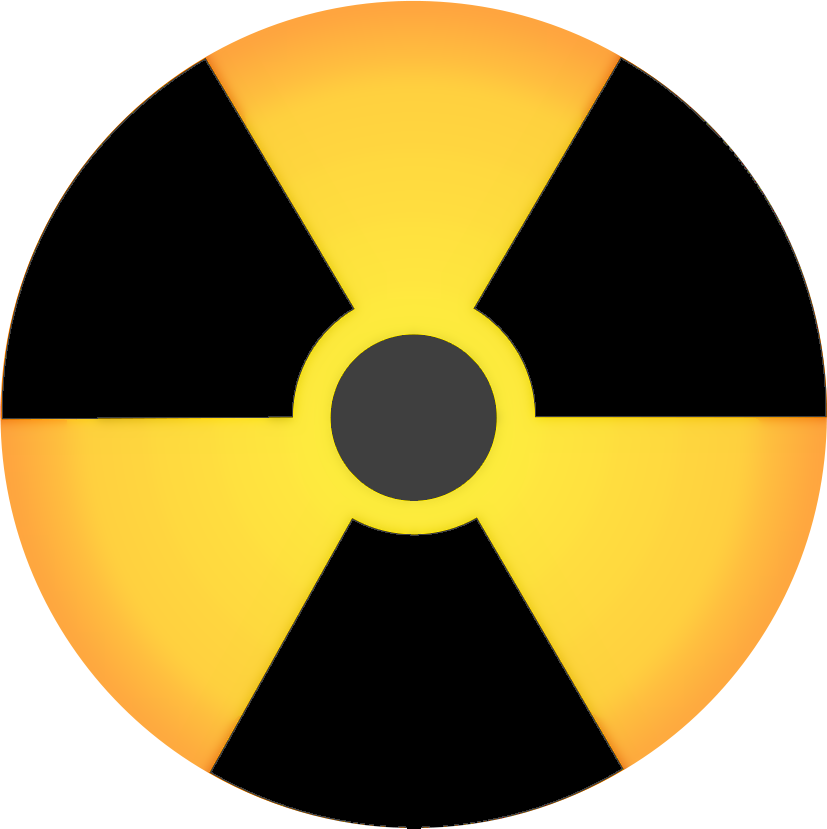 Radiation Symbol Full Page Gradiant Clip Art Download
