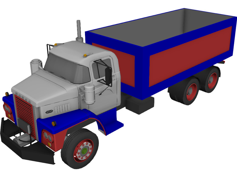 Dodge 900 6x4 Dumper Truck 3D Model Download | 3D CAD Browser