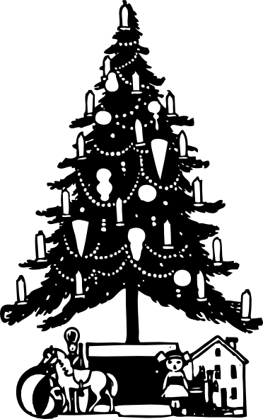 Christmas Tree clip art - vector clip art online, royalty free ...