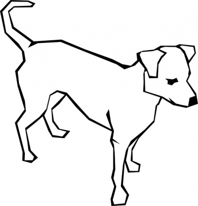 Dog Simple Drawing clip art - Download free Animal vectors