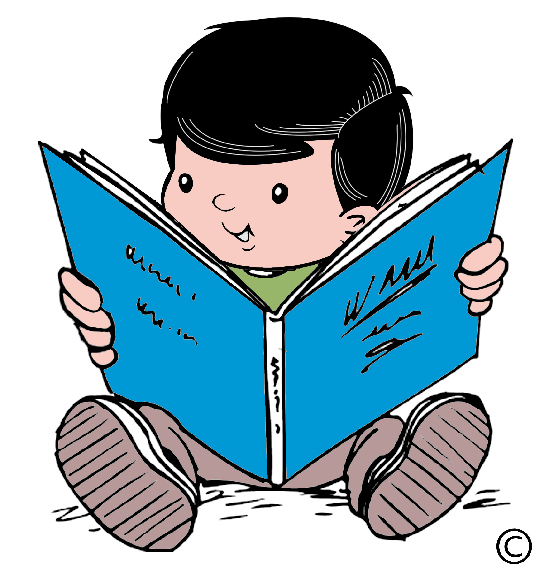 Child reading | Clipart Panda - Free Clipart Images